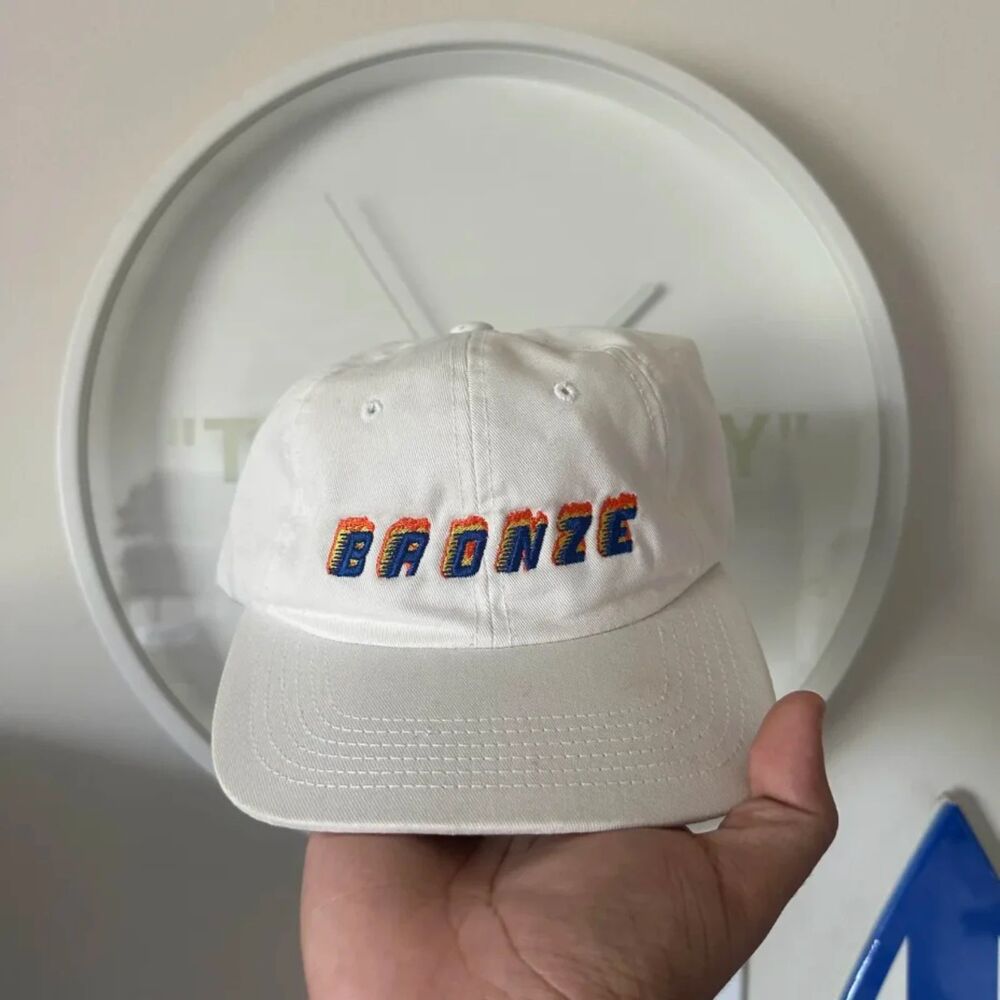 Bronze 56K Flame 6 Panel Cap Hat Supreme Skater
